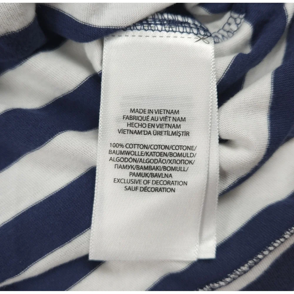 NWT Polo Ralph Lauren Striped Polo Shirt XL Blue Classic Fit Pocket Tee